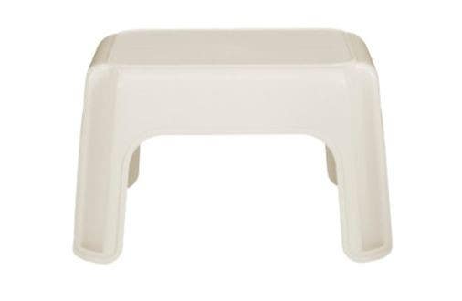 Rubbermaid FG420087BISQU Plastic Step Stool, 1-Step, Bisque Finish