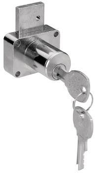 Hafele 232.14. Drawer Lock C8178 Steel Cylinder 7/8"