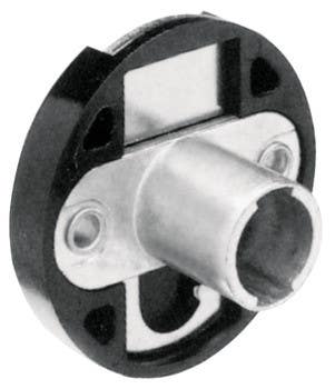 Hafele 232.18. Deadbolt Lock , 9 mm Throw , Round