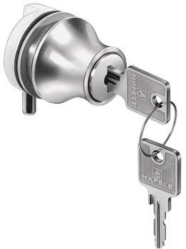 Hafele 233.05. Glass Door Pin Lock