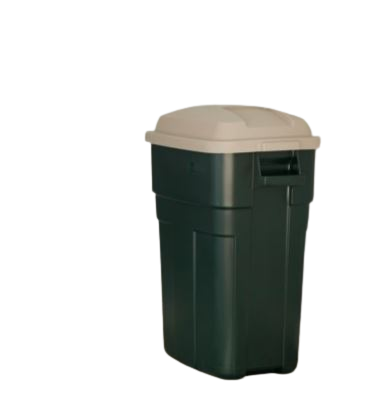 Rubbermaid FG297900EGRN Roughneck Non-Wheeled Slim Trash Can, 30 Gallon, Evergreen
