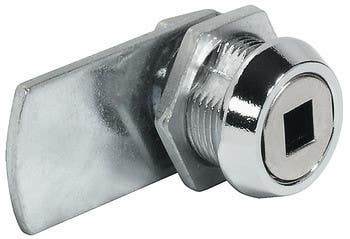 Hafele 235.77.200 Cam Lock , Nut Attachment , with Straight Cam , Square Key Hole