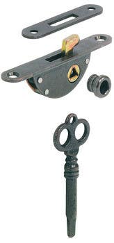 Hafele 238.06.108 Hook Bolt Mortise Lock, with Catch, Backset 9 mm (23/64")