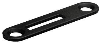 Hafele 239.08. Strike Plate, with Offset Slot, for Hook Lever Lock Cylinder, 49 x 11 mm