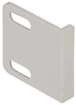 Hafele 239.44.774 Strike Plate Angle Plastic White 45MMX10MM