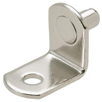 Hafele 282.11. Metal Shelf Supports, 5 mm, with Securing Screw Hole