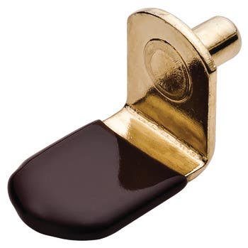 Hafele 282.11.120 Metal Shelf Supports, With Protective Cover for Glass Shelves