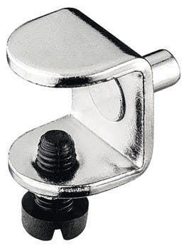 Hafele 282.20.724 Glass Shelf Support, with Safety Locking Screw, Steel