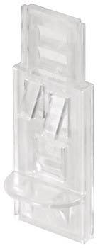 Hafele 282.28.490 Mullion Shelf Clip, Adjustable, Plastic, 5mm