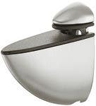 Hafele 284.00. Clamping Shelf Support for 4 - 18 mm Glass Thickness, Stainless Steel Colored