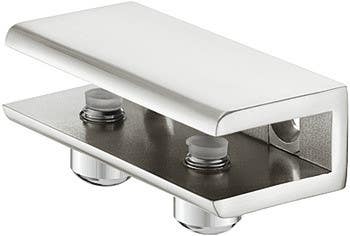 Hafele 284.02.043 Shelf Support with Set Screw For Wood & Glass, Stainless Steel Colored