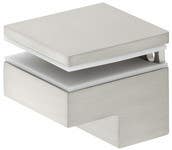 Hafele 284.05. Shelf Support with Clamp for 6 - 25 mm Glass Thickness, Zinc