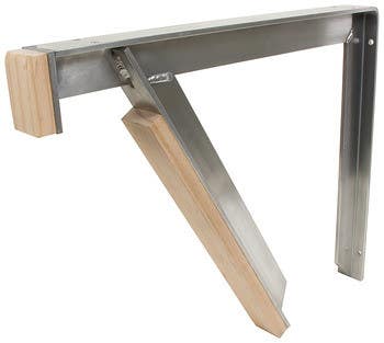 Hafele 287.74.053 ADA Vanity Bracket, Aluminum