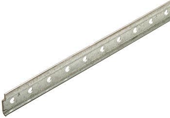 Hafele 290.11. Wall Rail for Hanging Cabinets & Closets, Steel, Length - 8'