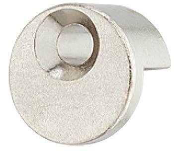 Hafele 292.01.710 Mirror Clip, Round, With Rubber Pad (Pack Of 100)