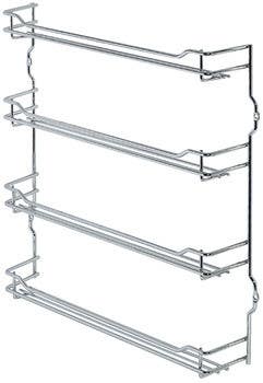 Hafele 543.19. Spice Rack, Four Shelf, Steel