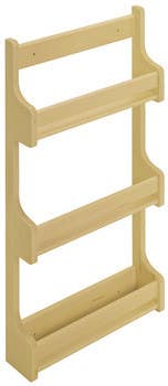 Hafele 543.39. Door Mount Spice Rack, Wooden Cabinet Accessory