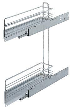 Hafele 545.61. Base Pull-Out, 2-Tier, 45D