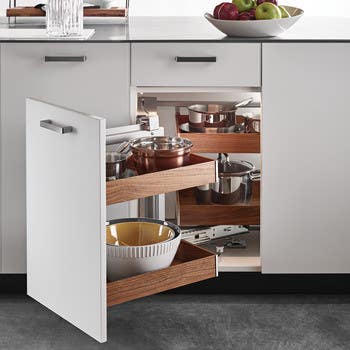 Hafele 546.04. Fineline Magic Corner Side Hang Box