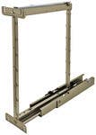 Hafele 546.62. Dispensa Pull-Out Pantry Frame, Full Extension, 265 lbs