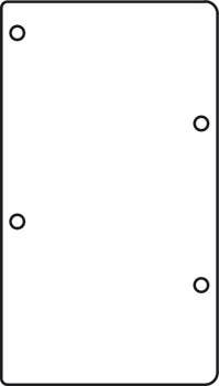 Hafele 421.59.815 End Cap Set for Fascia, for Linear Track Motion System