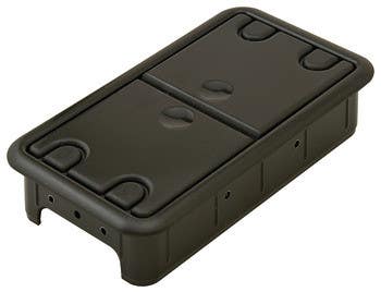 Hafele 428.98.313 Cable Set, 3-Piece, Rectangular, Black, 98 x 57mm