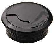 Hafele 429.93. Plastic Cable Grommet , Two-Piece , Round , 60 mm