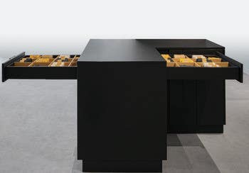 Hafele 433.30. Two-Way Drawer Slide, Riverso, Full Extension, Synchronized