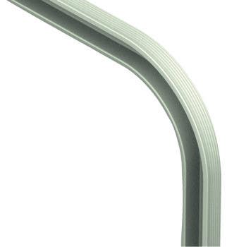 Hafele 442.80.300 Running track bend, Plastic