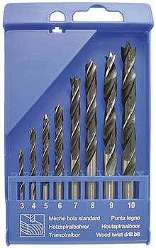 Hafele 001.20.279 Drillbit Set BRAD-POINT 3-10MM Diameter