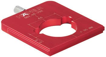 Hafele 001.25.732 Red Jig Drill Guide For 35MM Hinge Anod Aluminium
