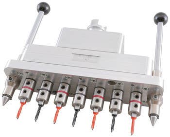 Hafele 001.89.310 Omal 7-Spindle Line Boring Gearbo