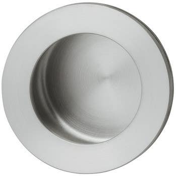 Hafele 155.01. Inset Handles for Sliding Wooden Doors, Satin Brushed, Stainless Steel