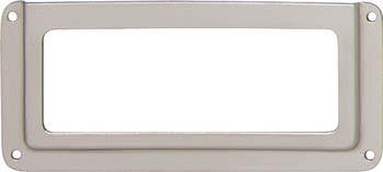 Hafele 168.02. Label Frame Steel Nickel 141ST18