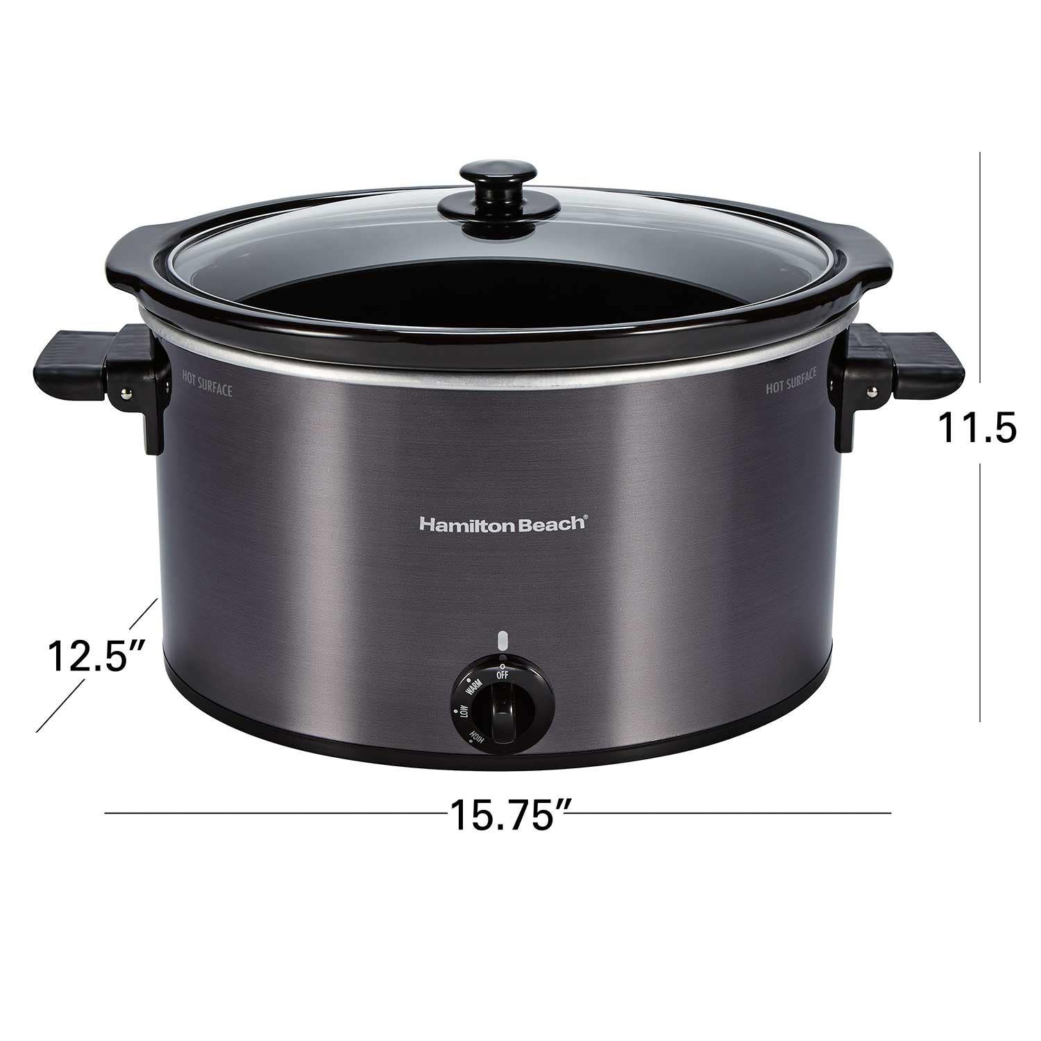 Hamilton Beach 33191 Oval Slow Cooker, 10 Quart