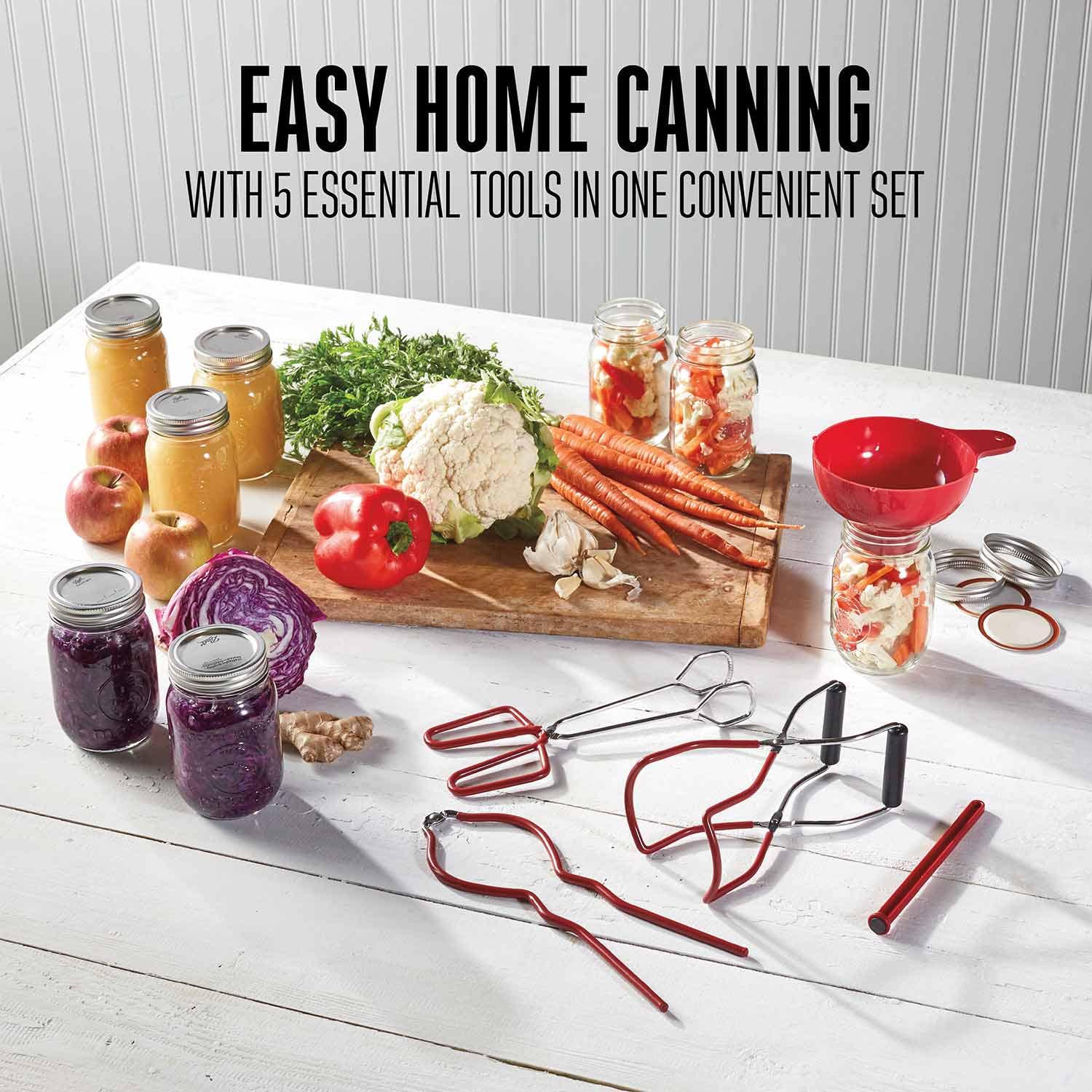 Hamilton Beach 83-2017-W Deluxe 5 Piece Canning Kit