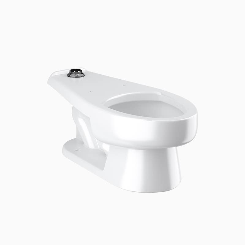 Sloan ST-2309 Elongated Vitreous China Junior Toilet Floor Mount, Universal, Top Spud