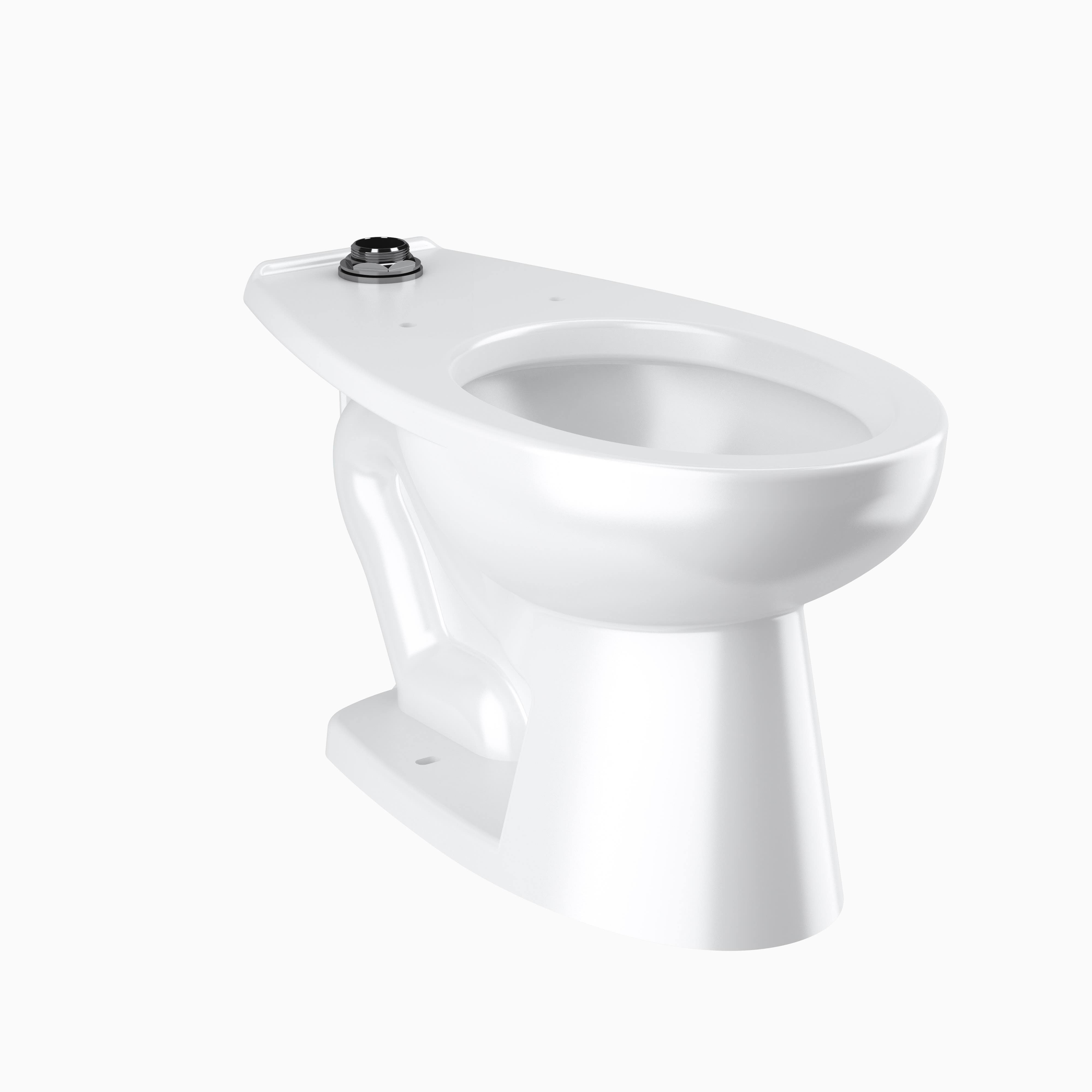 Sloan ST-2449 Elongated Vitreous China Juvenile Floor Mount Water Closet, 13.5" Rim, Universal, Top Spud