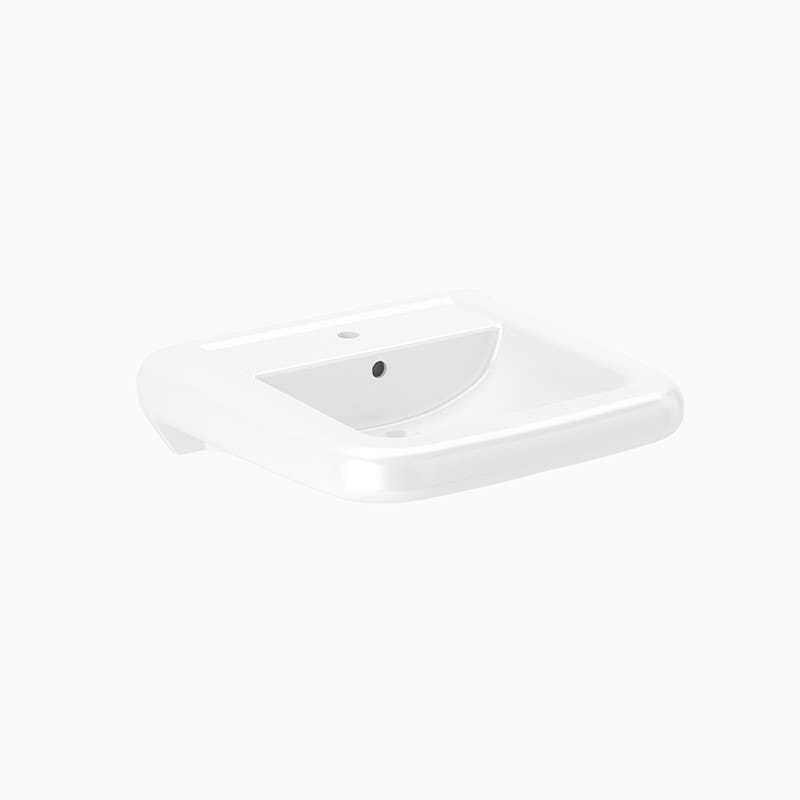 Sloan SS-3165 Vitreous China Wall Hung Lavatory 21" x 20", Ledgeback, 1 Hole