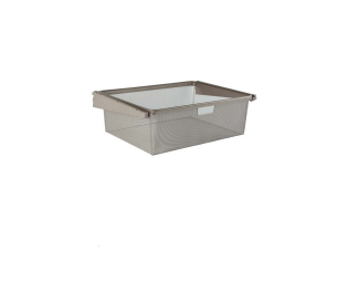 Knape & Vogt 0335A-BSKT-7CN Closet Culture Mesh Basket, Champagne Nickel, 7-In.