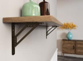 Knape & Vogt RP-201RC-8BRZ Richland Style Premium Decorative Shelf Bracket, Bronze, 8" Depth