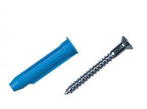 Knape & Vogt 82DP SCREW ZC Flat-Head Wood Screws & Wall Anchors, 12 x 2-In., 6-Pack