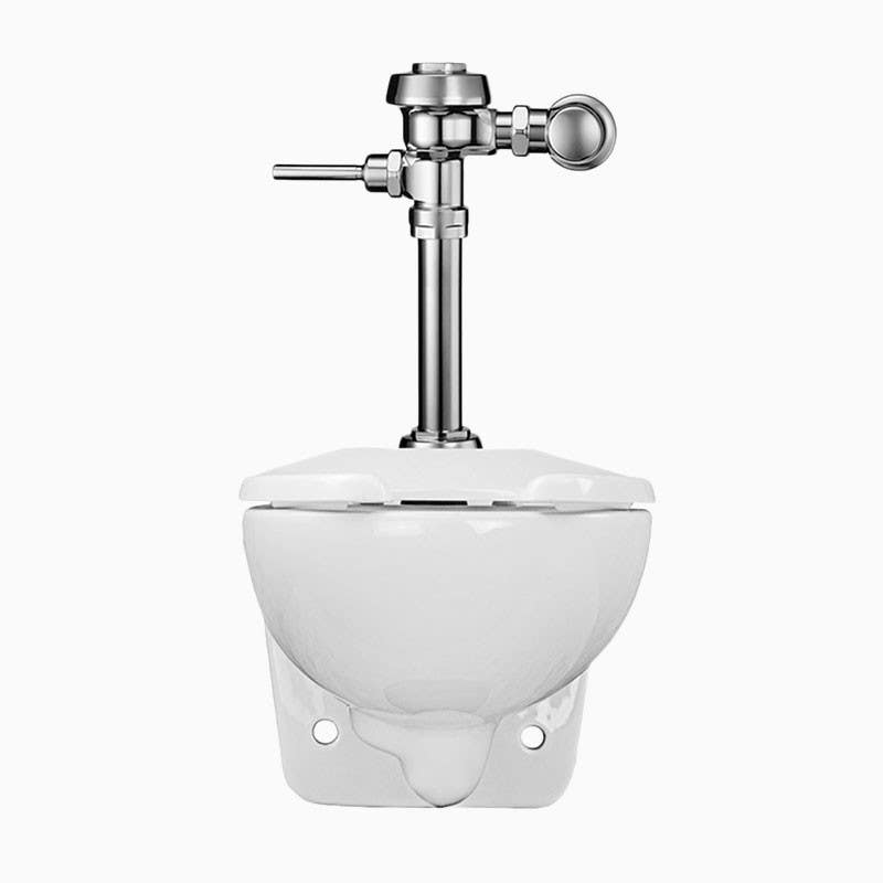 Sloan WETS-2452.1002 ST-2459 Wall Hung Elongated Toilet Fixture w/ WES 111-1.6/1.1 Flushometer