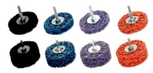 Gemtex Abrasives 531 1/4" Spindle Mount Strip Away Disc, GP-Black