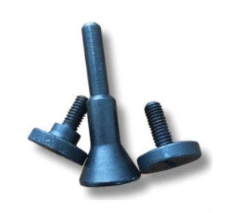 Gemtex Abrasives 90000090 Mandrel Adapter Set, 2" and 3" Wheel Diameter, 1/4" Thickness, 1/4" Shank Diameter