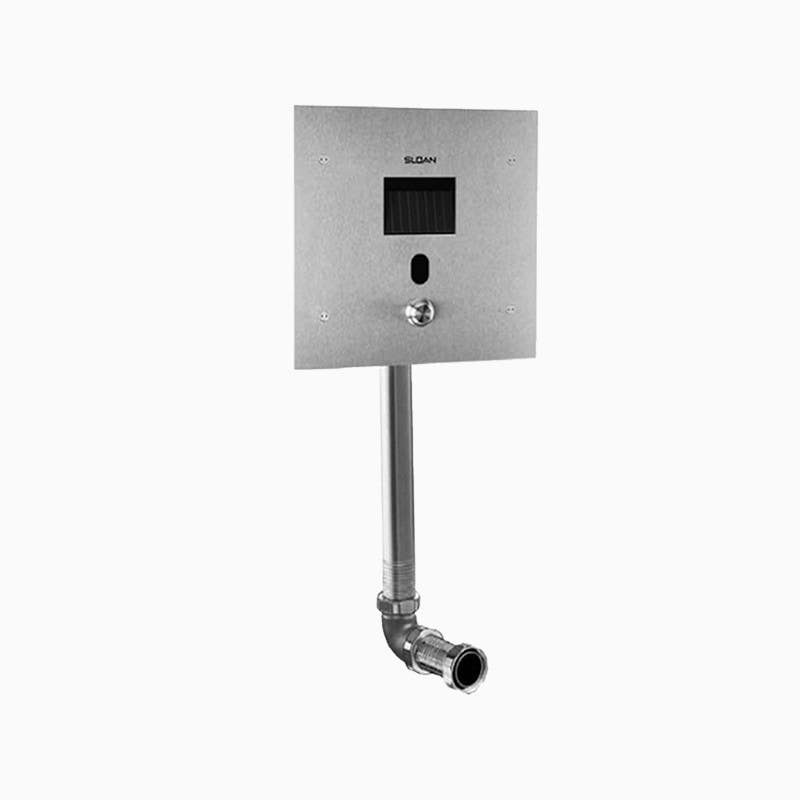 Sloan SOLIS 8152-1.28-SWB Concealed SOLIS Water Closet Flushometer w/ Small Wall Box, L Dimension-2-3/4" - 10-3/4" LDIM,Rough Brass