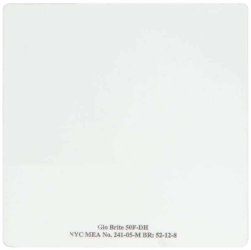 AccuformNMC 50F-DH  Square, Glo Brite 7550 High Tack Exit Push Marking Blank Sign - 50 Pcs/Case