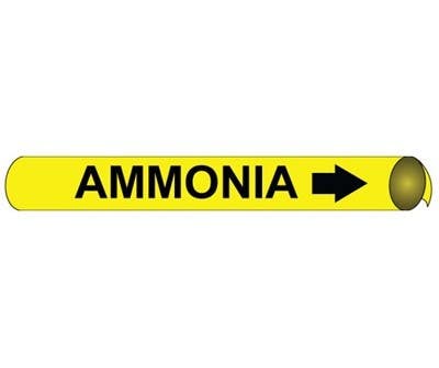 AccuformNMC 4004 Precoiled/Strap-On Pipemarker B/Y - Ammonia