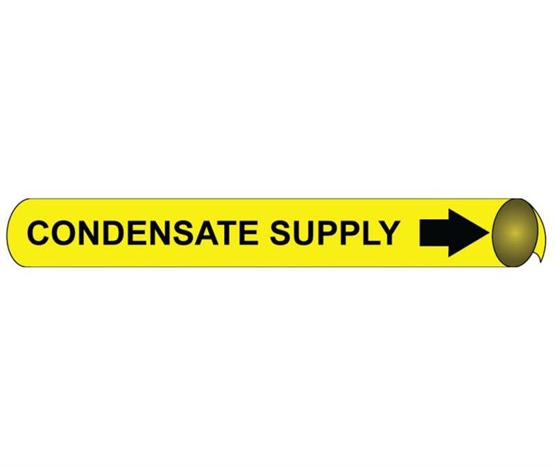 AccuformNMC RPK239 ASME (ANSI) Pipe Marker, Yellow, Condensate Supply