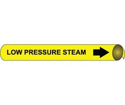 AccuformNMC 4069 Precoiled/Strap-On Pipemarker B/Y - Low Pressure Steam
